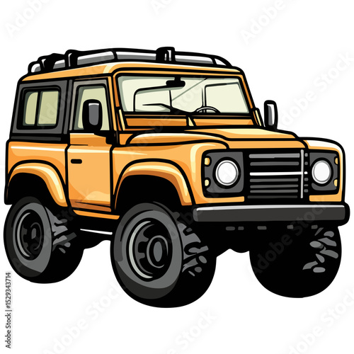 Off Road Vehicle Car Logo, Vector Illustration Stock Vector