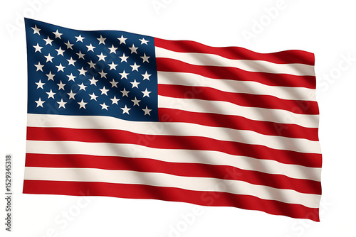 American flag waving stars and stripes patriotic symbol usa