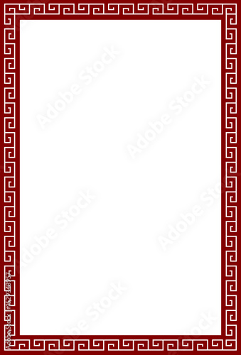 Chinese red frame
