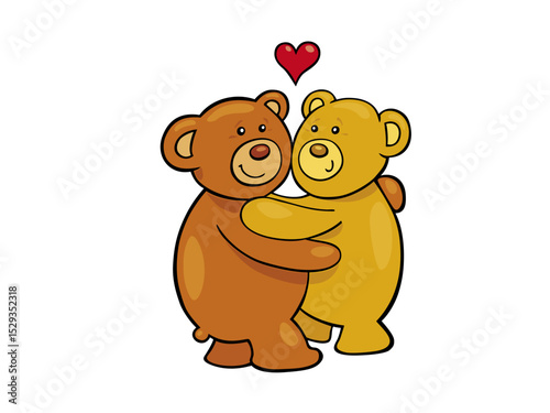 Loving Teddy Bears Together: A Warm Embrace of Friendship Forever