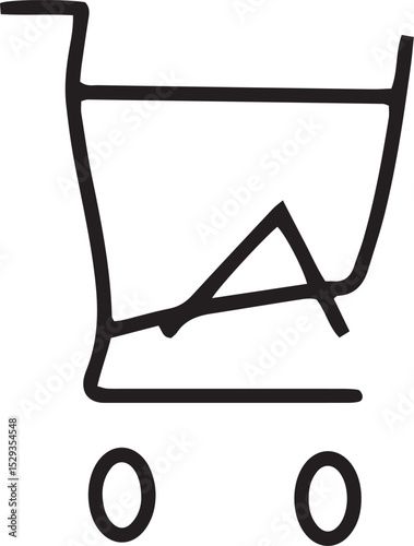 shopping cart icon set