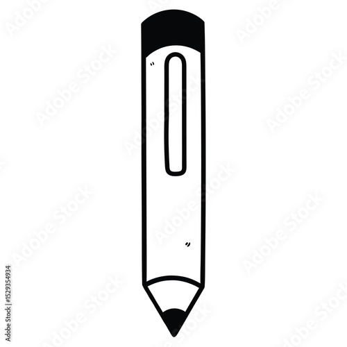 Hand drawn doodle wax crayon on white background.