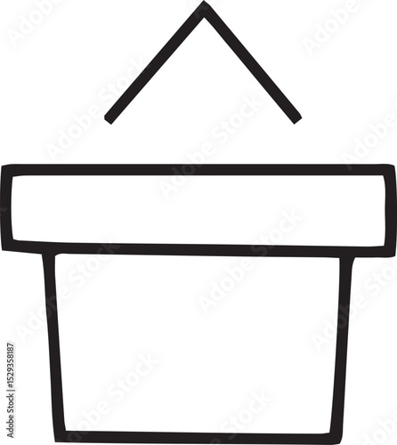 vector illustration of a blank sign