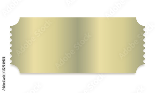 Ticket mockup on white background.