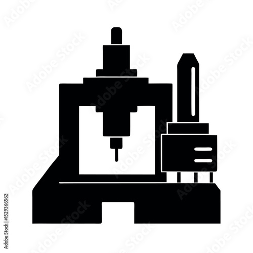 Multi Axis Machining Center Vector Art
