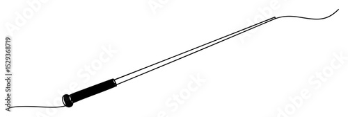 conductor baton one line music icon