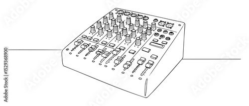 audio mixer one line studio equipment