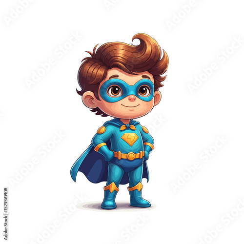 Superhero Baby in Blue Costume