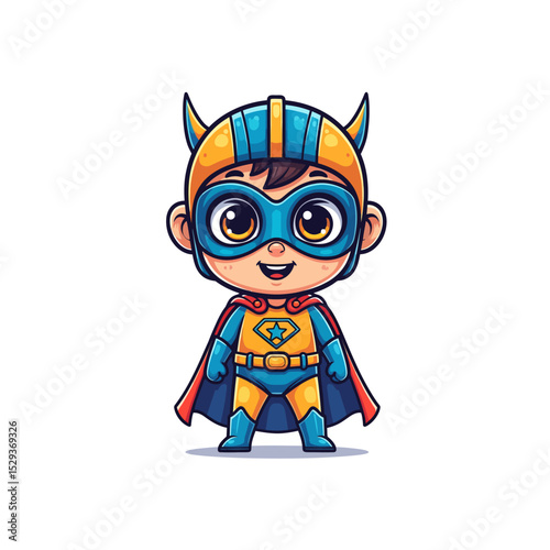 Superhero Baby in Blue Costume