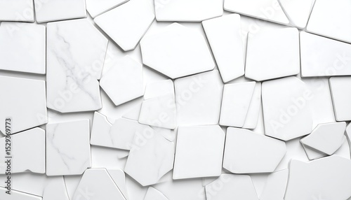 White marble tile texture background.