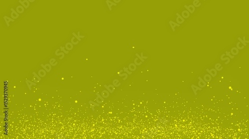 abstract Flying sparks and coals from a wave particles of burning animation Dark Yellow background