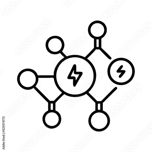 Chemical bond diagram representing concepts of science  