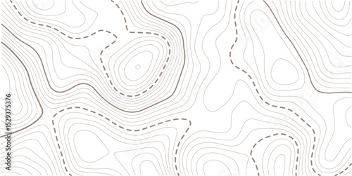 Abstract topo contour map on white background, Topographic map Topographic contour lines map seamless pattern. Geographic mountain relief diagram line wave carve pattern