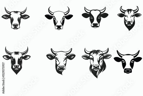 cow and calf vector