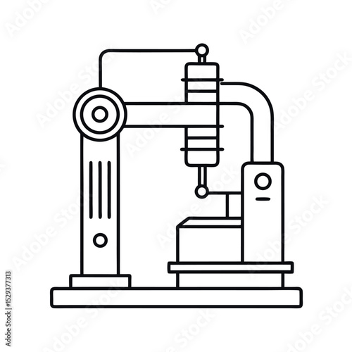 CNC Wire Bending Machine Technical Drawing