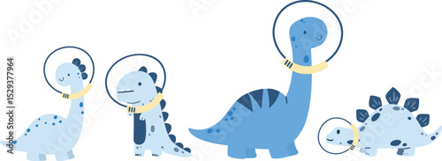 astronaut dinosaurs kids cartoon astro dino baby