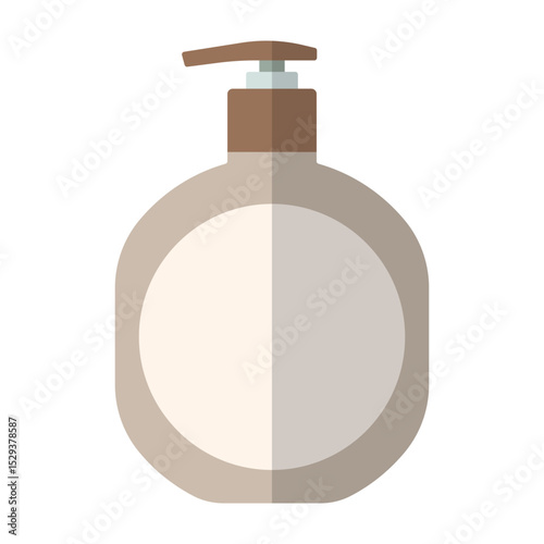 Shower gel color flat icon vector image for cosmetic store web sites