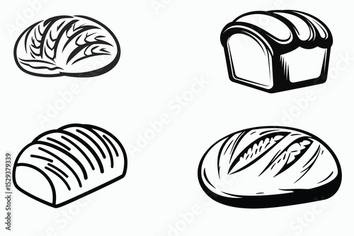 vector illustration of bread