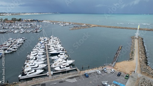 Hillarys, Australia – June 3, 2025: Aerial View of The Hillarys Boat Harbour of Perth CBD