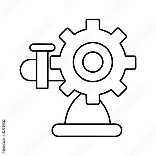 Gear Cutting Machinery Technical Sketch