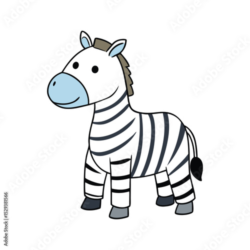A zebra wearing striped pajamas
