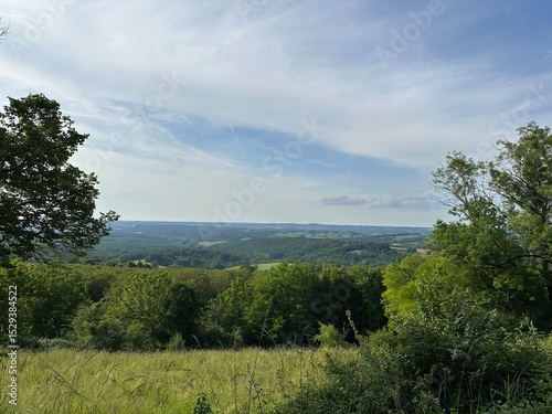 Vue de la campagne depuis badefols d'ans