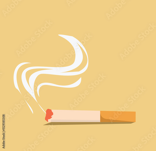cigarettes and smoke. Cigarette burns.