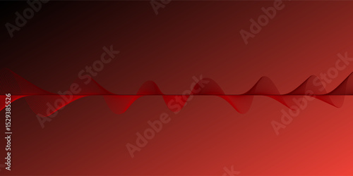 red background with abstract design. vector illustration