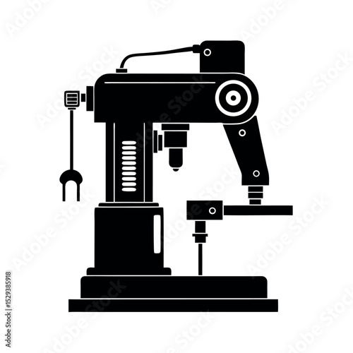 tapping machine black vector