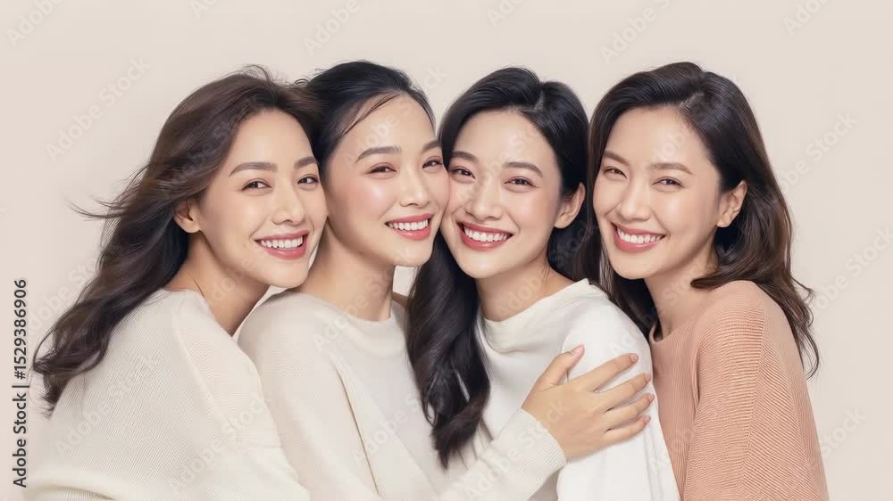 美しさが際立つ女性グループポートレート 美しさが際立つ女性グループポートレート
