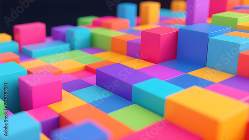 colorful plastic toy blocks
