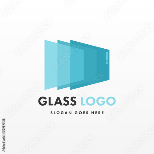 Creative design glass logo template