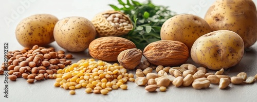 Beans- whole grains- nuts and seeds- potatoes