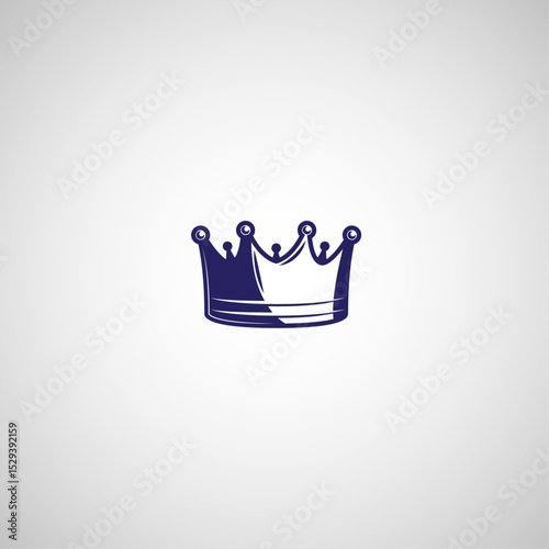 Crown flat vector design