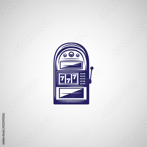 Slot machine flat vector design
