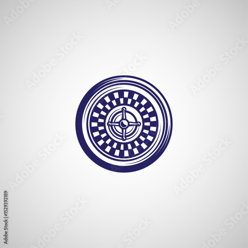 Roulette Wheel flat vector design