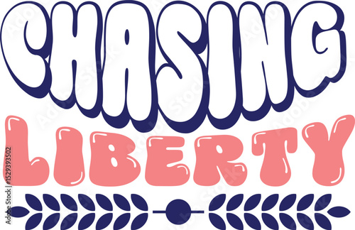 4th of July Retro SVG Typography Design