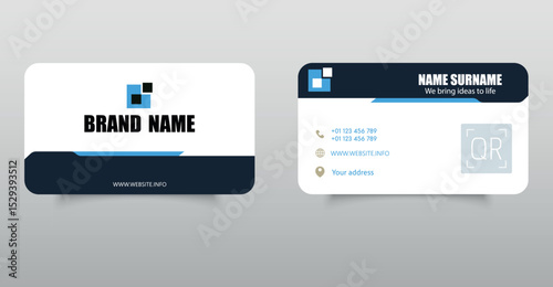 Creative Business Card Template. Vector Illustration. Editable file.