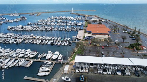 Hillarys, Australia – June 3, 2025: The Hillarys Boat Harbour of Perth CBD