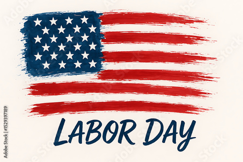 Labor day american flag patriotic holiday background image