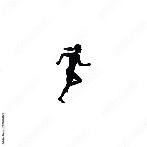 Adobe Illustrator ArtworkWoman Runner One Line Drawing. Running Abstract Minimal Drawing. Continuous One Line Woman Run Sport Illustration. Modern Trendy Contour Drawing. Vector EPS