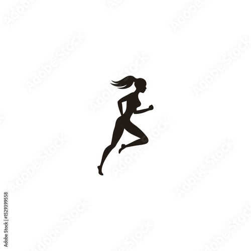 Adobe Illustrator ArtworkWoman Runner One Line Drawing. Running Abstract Minimal Drawing. Continuous One Line Woman Run Sport Illustration. Modern Trendy Contour Drawing. Vector EPS