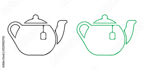 Tea cup a coffee icon vector illustration eps 10