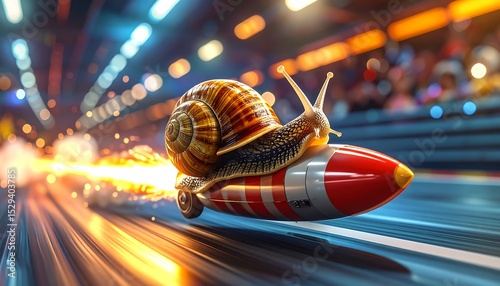 Fast Snail Rocket Race.
