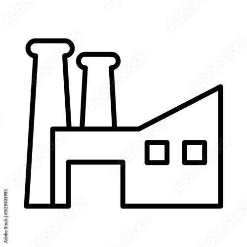 Factory sign symbol vector flat icon
