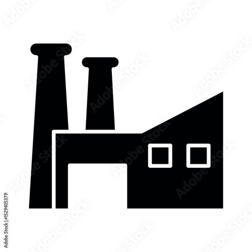 Factory sign symbol vector flat icon