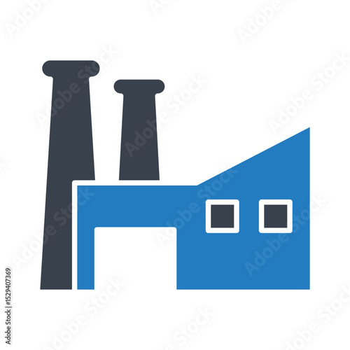 Factory sign symbol vector flat icon