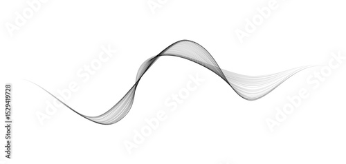 Abstract smooth curved lines Design element Technological background. Abstract smooth curved wave lines. Concept of technology, digital, communication, science, music