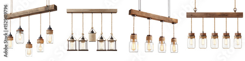 Rustic wooden pendant lighting fixtures