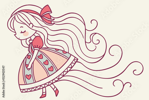 Vector Illustration of Doll